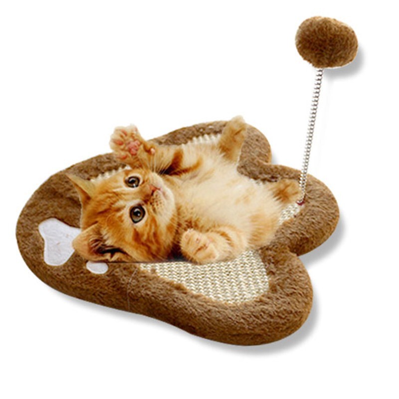 贝尼宠 猫抓板 猫抓筒 自嗨宠物猫咪玩具猫沙发床大号 猫玩具 猫玩具大号猫抓板剑麻猫薄荷一瓶颜色随机