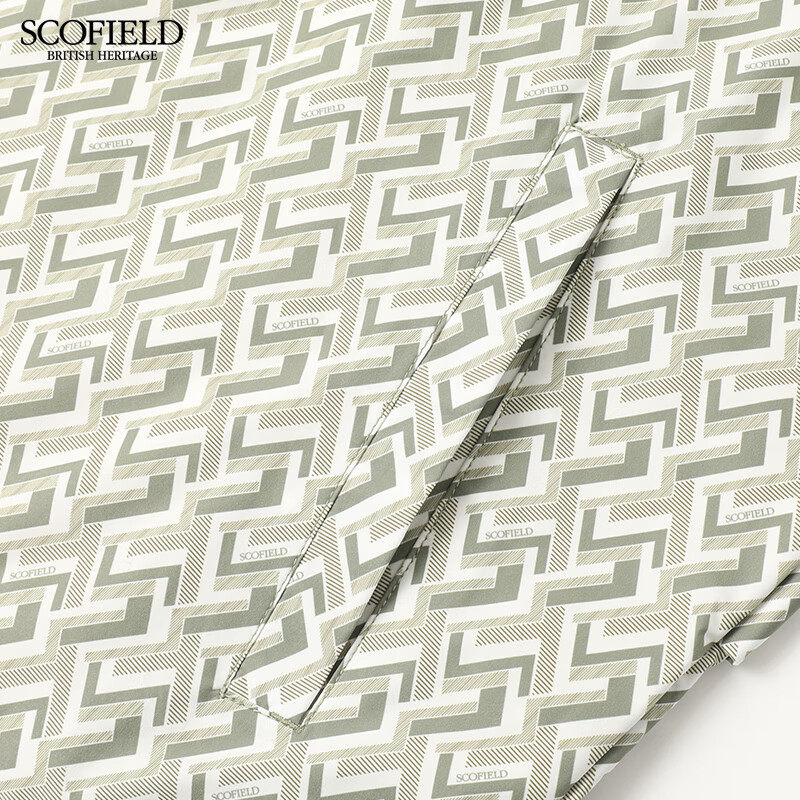 Scofield春季新品男时尚休闲潮流百搭舒适商务套头连帽夹克外套 军绿色 L (175)