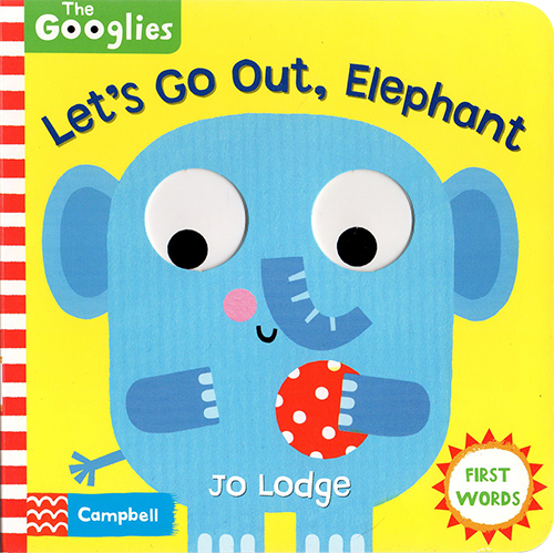 【现货】英文原版 wiggle and giggle lets go out elephant幼儿行