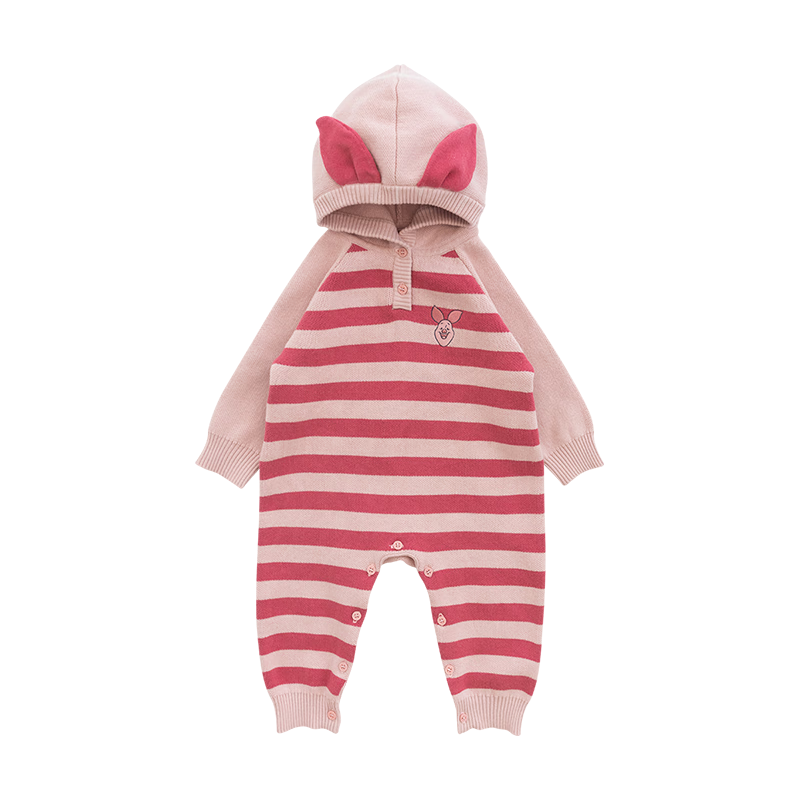 幼歌（YOUGE）【阿克苏棉】婴幼儿毛衣爬服宝宝呆萌宽松插肩连体衣 小猪皮杰 100cm