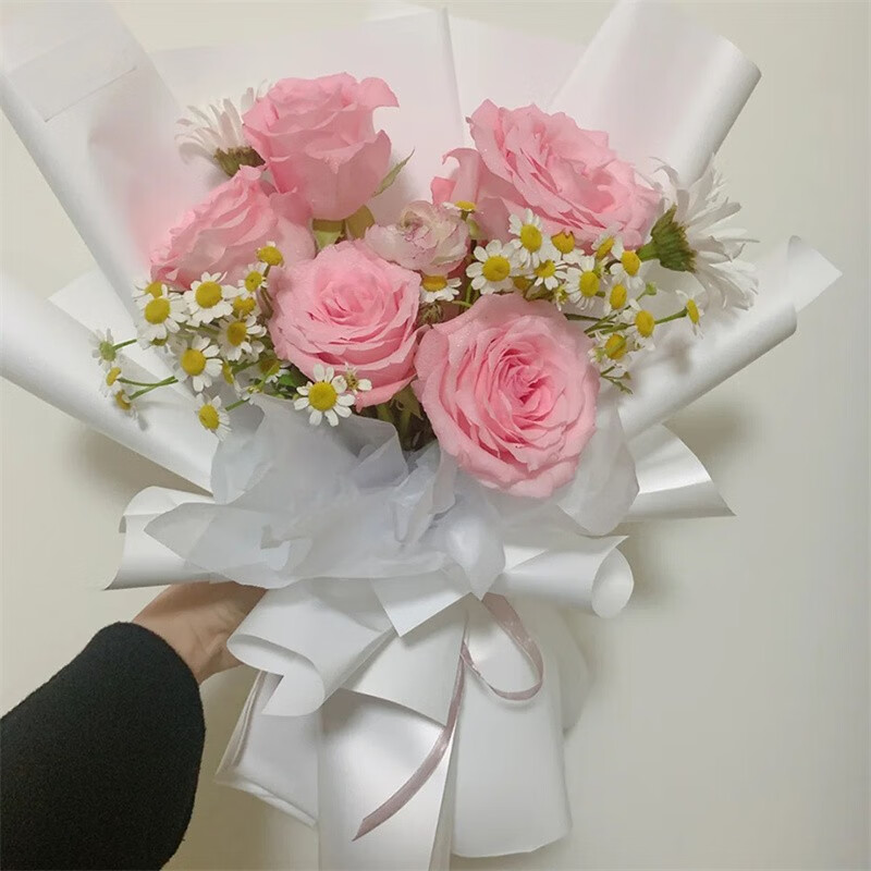 芙滋窝 99朵粉玫瑰花束礼盒七夕情人节鲜花速递北京上海全国同城配送