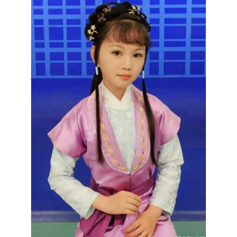 梦演出服87版紫娟 小戏骨林黛玉贾宝玉同款服装话剧服儿童古 紫鹃款