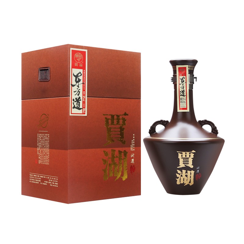 贾湖河南贾湖东方道 问道 50度原香型五种粮食白酒礼盒装 特产白酒 50