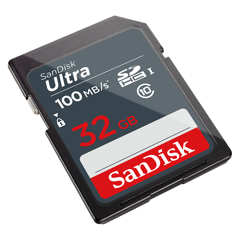 闪迪（SanDisk）32GB SD内存卡 C10 至尊高速存储卡 读速100MB/s 数码相机 摄像机存储卡 支持高清视频 坚固耐用