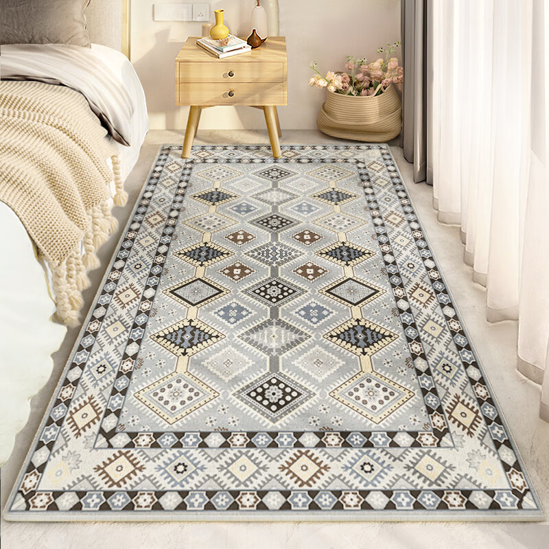 地毯卧室床边地毯房间长条感绒面飘窗全铺大面积沙发地毯客厅 土耳其a