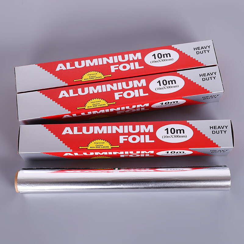 一次性耐高温锡纸卷烤箱纸加厚铝箔纸烤鱼烘焙锡箔纸 10微米 3米