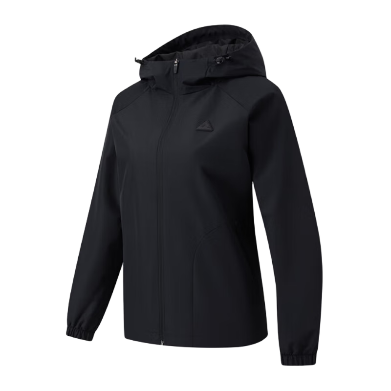 匹克运动外套女士秋季冲锋防泼水风衣运动户外夹克休闲服装DF233022