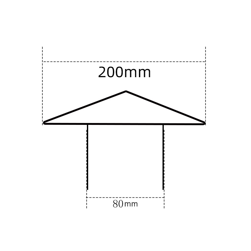 烟囱帽 不锈钢室外防风帽烟囱防雨帽排烟帽排气管道烟筒盖土灶壁 卡箍
