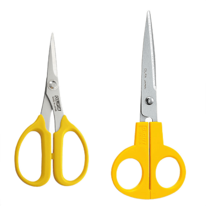 進口OLFA愛利華剪刀 家用鋒利不銹鋼防滑裁縫布藝剪子SCS多用途辦公剪刀鋸齒剪刀尖頭 SCS-3 鋸齒剪刀 長刃