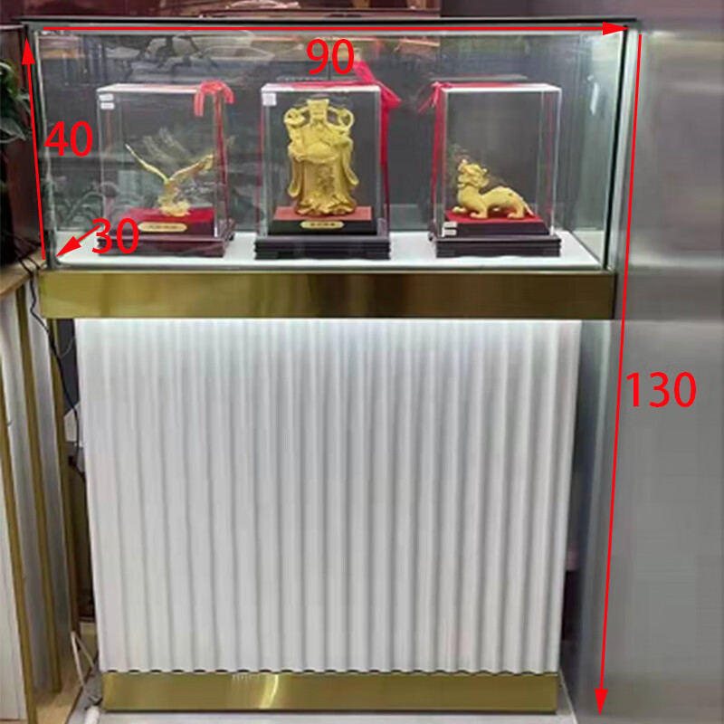 银饰品柜台手表眼镜蜜蜡琥珀展柜 90*30*130橱窗柜 更多尺寸联系客