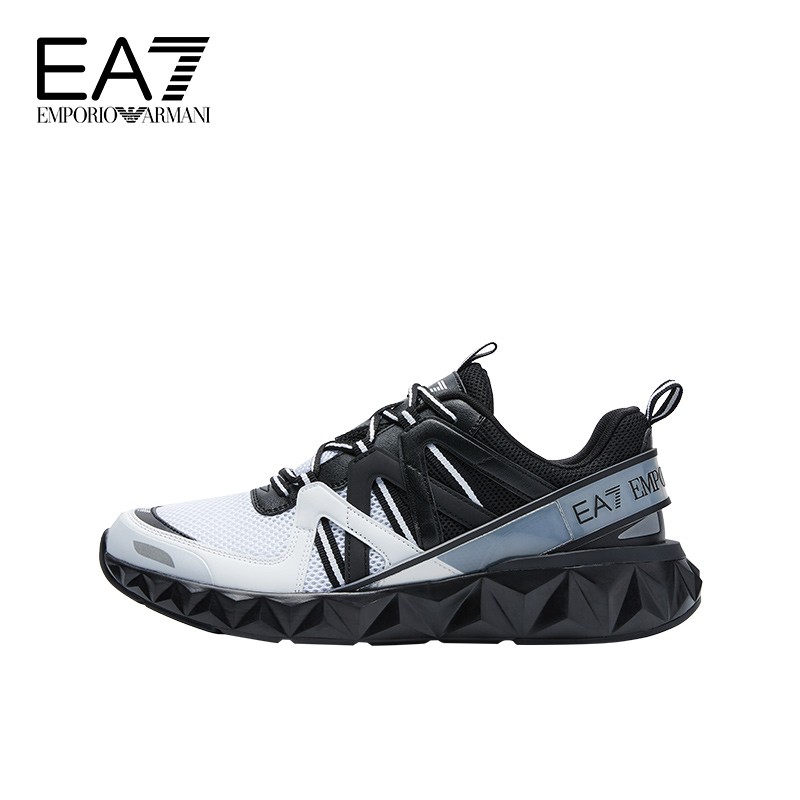 阿玛尼EA7 EMPORIO ARMANI奢侈品21春夏EA7男女款撞色休闲鞋 X8X055-XK135-21S BLACKWHITE-N349黑色白色 7