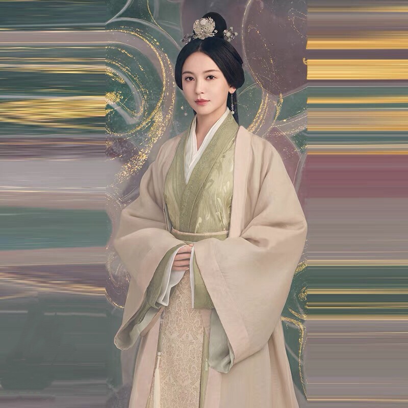 汉灿烂赵露思同款汉服影视剧程少商同款女士曲裾汉服仙女妃子后服古装