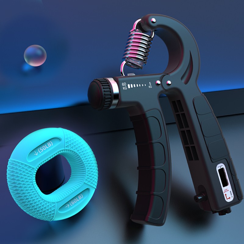huwairen计数握力器可调节男专业练手力5-100kg学生儿童健身康复训练