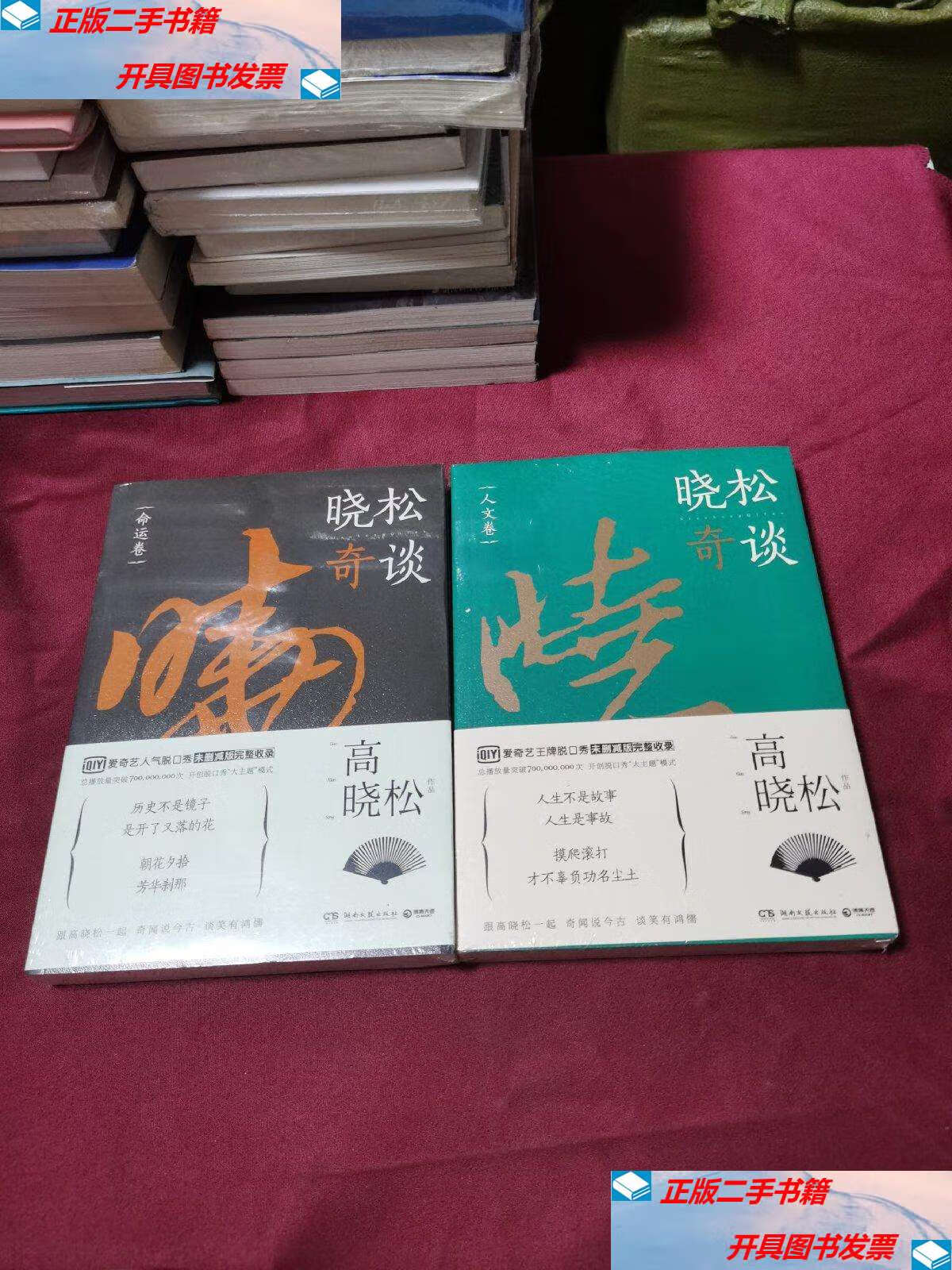 【二手9成新】晓松奇谈:人文卷 命运卷 /高晓松 湖南文艺