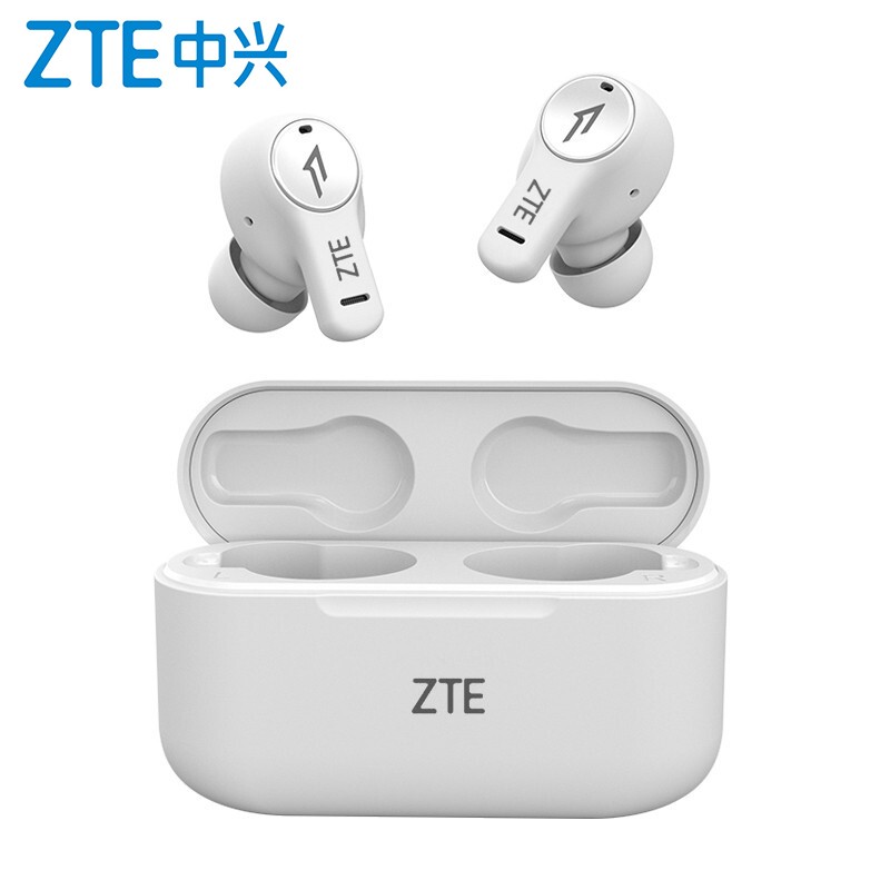 中兴 ZTE LIVEBUDS 真无线蓝牙耳机TWS 珍珠白 通话降噪迷你苹果安卓通用运动手机耳机