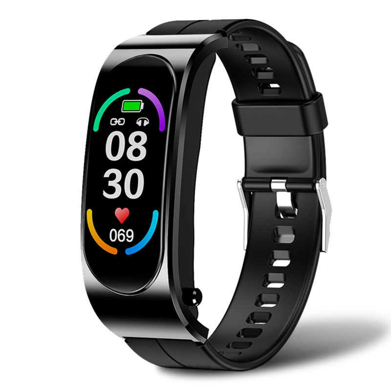 华为机通用筱岙智能手环蓝牙耳机二合一通话接打电话手腕表分离高清