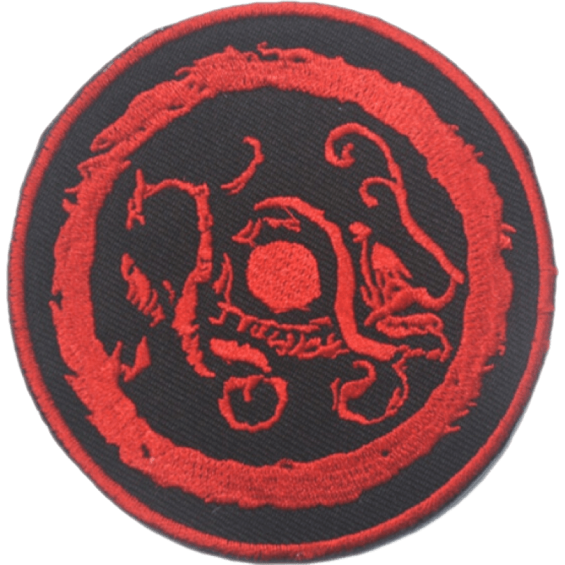 懲罰者中國(guó)國(guó)潮古代四大神獸圓形圖騰刺繡臂章魔術(shù)貼徽章士氣章背包貼章 玄武黑