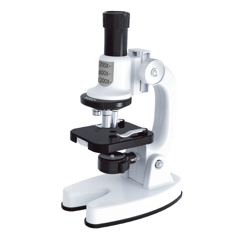 益米显微镜儿童早教玩具小学生节日礼物：1200倍高清科学小实验套装