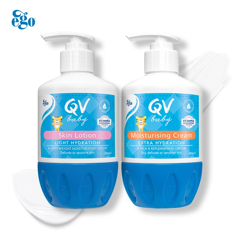意高（Ego QV）婴儿小老虎面霜250g（按压瓶）+小老虎润肤乳250g（按压瓶）澳洲进口