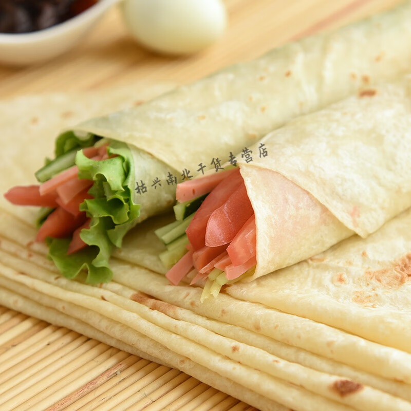 商用家用山东手工单饼朝天锅饼卤肉卷饼烤鸭卷皮早餐摆地摊薄面皮