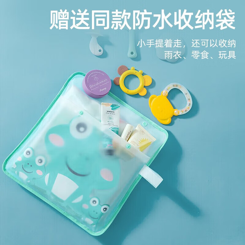 贝肽斯儿童雨衣防水防湿大帽檐雨披带书包位卡通男女童幼儿园小学生专用 独角兽【加厚16丝+按扣+双帽檐】 XS