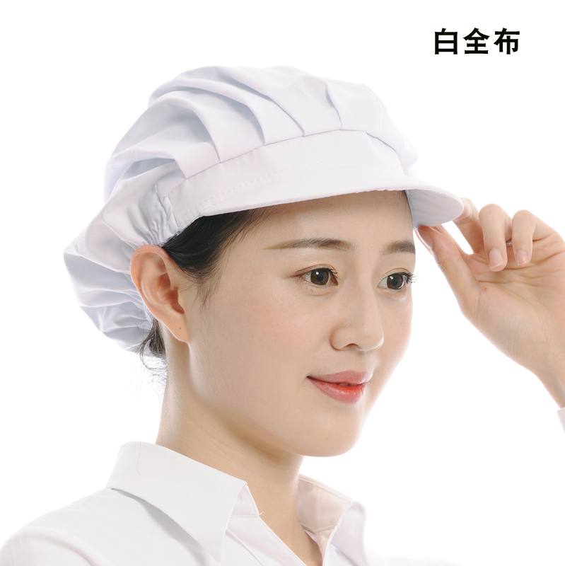 领肯鹿王一顶食品网帽韩版工作帽餐饮食堂厨师工厂车间帽子烘焙店厨师
