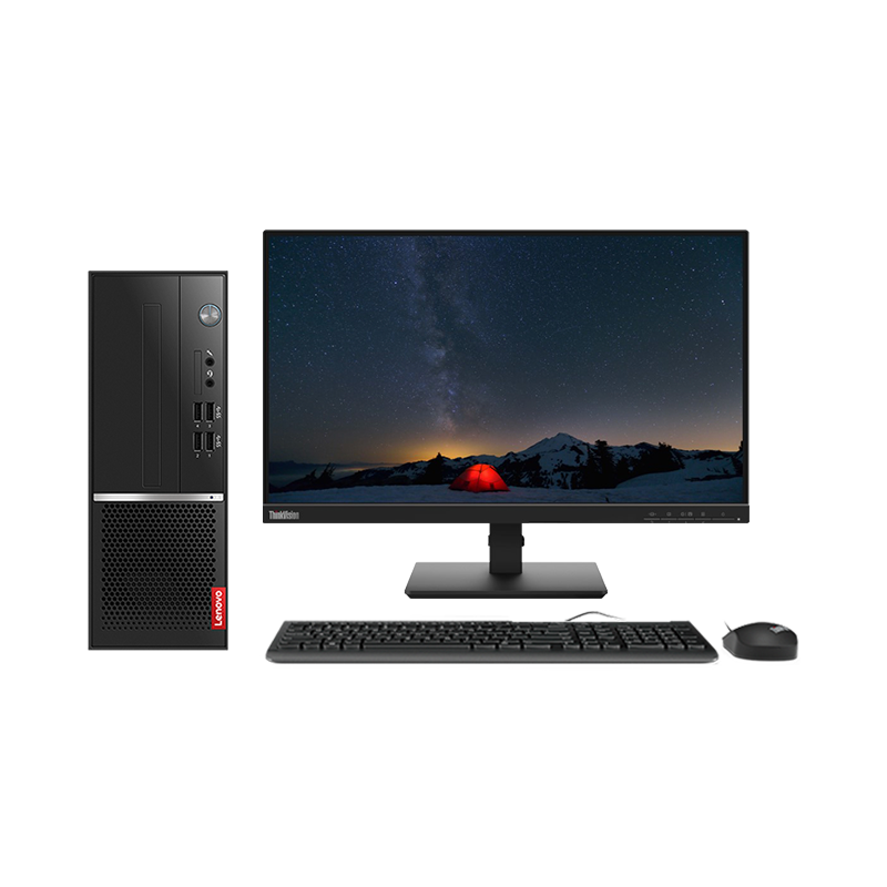 联想(Lenovo)台式机电脑主机 扬天M4000q 英特尔酷睿i7(i7-10700 8G 1T 独显 键鼠 四年上门)23英寸整机