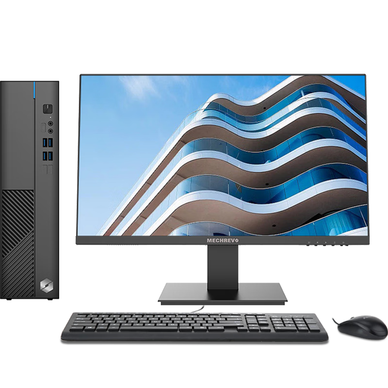 机械革命 无界M5商用办公台式电脑整机(I5-12450H 16G 512G SSD WiFi6）23.8英寸