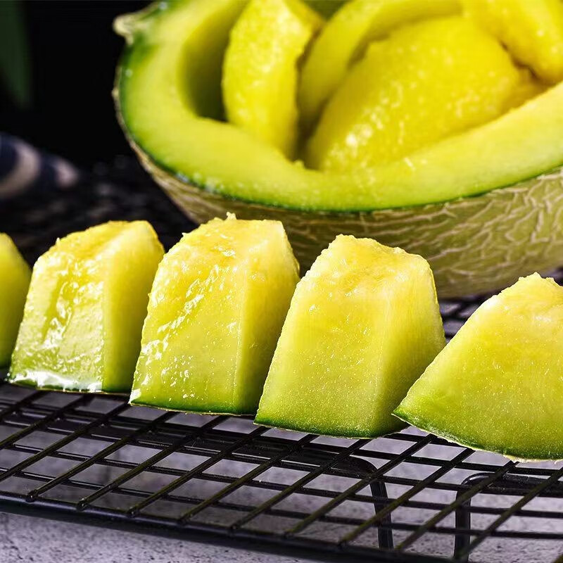 田园东方海南玲珑瓜（变软再吃） 软糯香甜冰激凌网纹瓜 新应季鲜水果蜜瓜 5斤装（2-4个）净重4.5斤左右