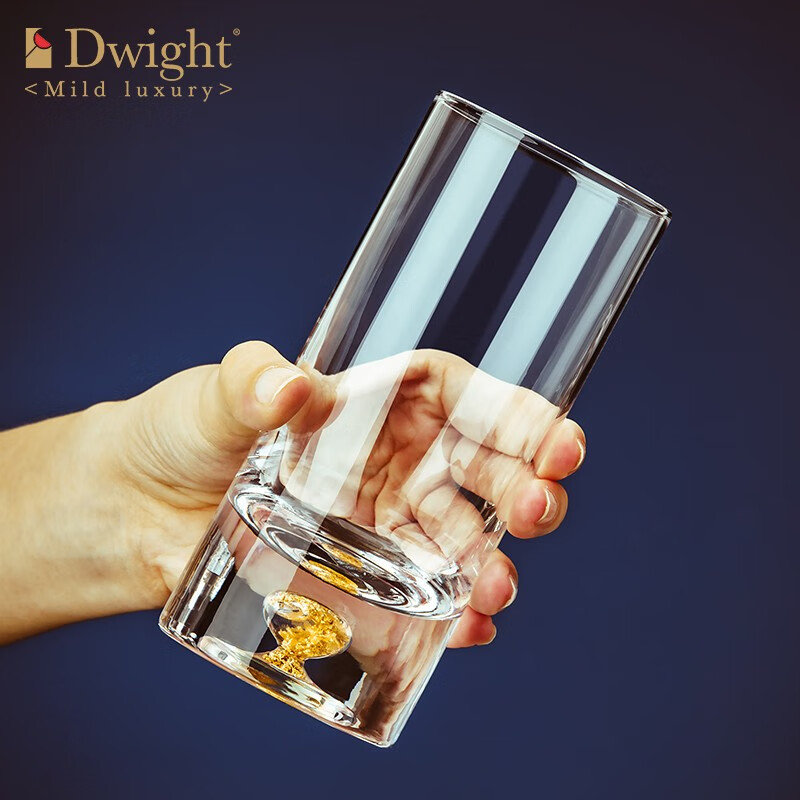 德韦特(dwight) 高档轻奢水晶玻璃杯套装家用耐热喝水杯子办公室客厅