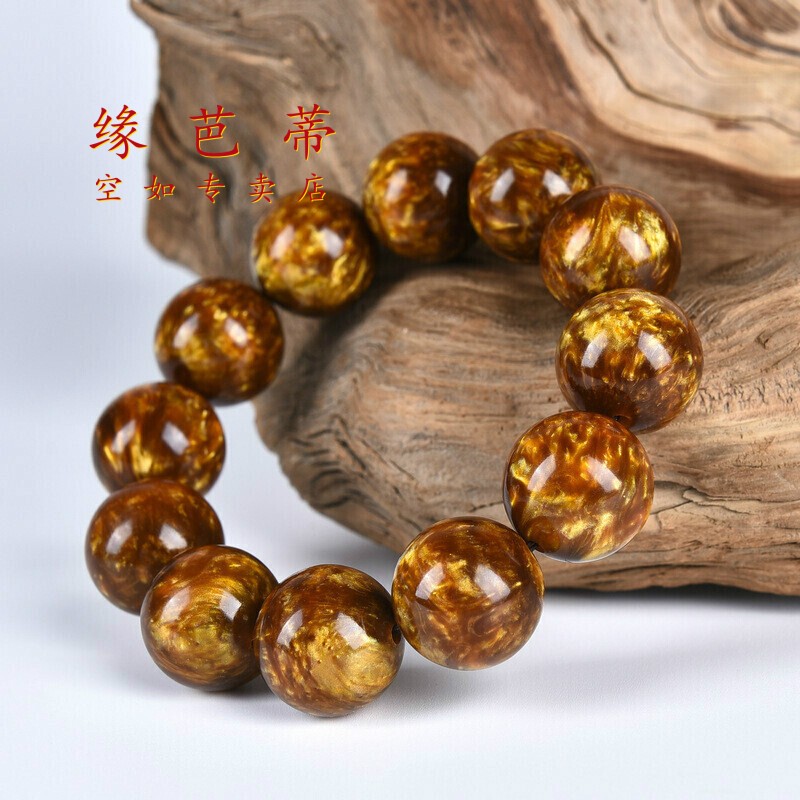 睿戈(ruige)金店 金丝海柳手串男士黑珊瑚收藏级血柳20mm108颗文玩