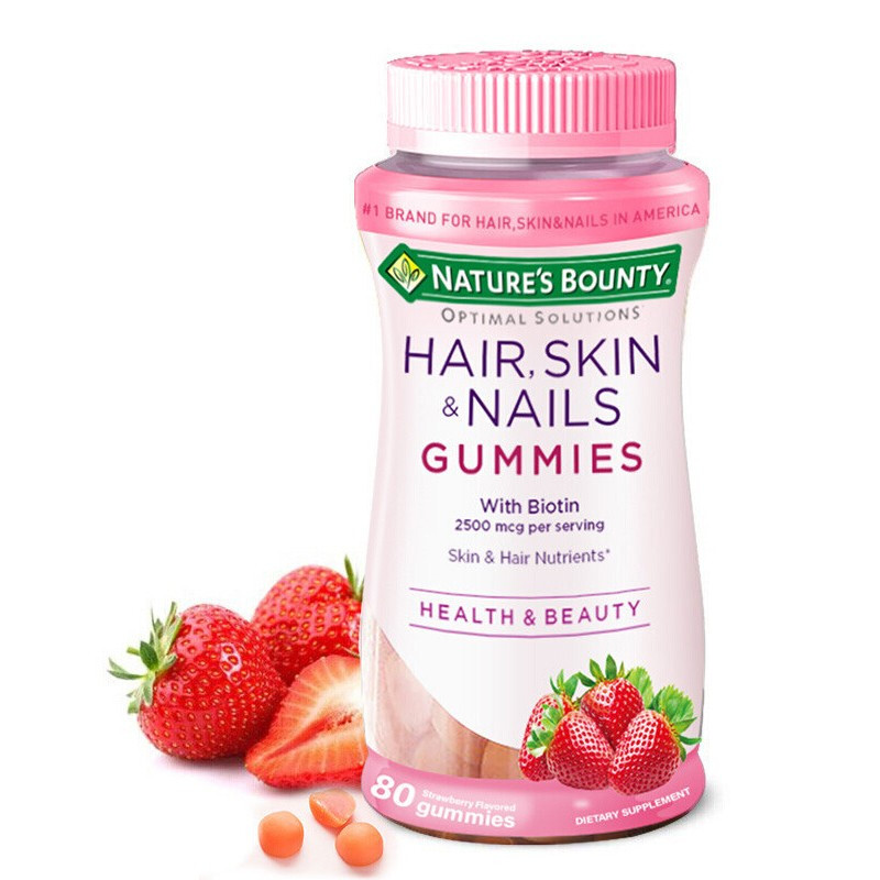 自然之宝发肤甲胶原蛋白软糖hair skin & nails 指甲皮肤营养素 发