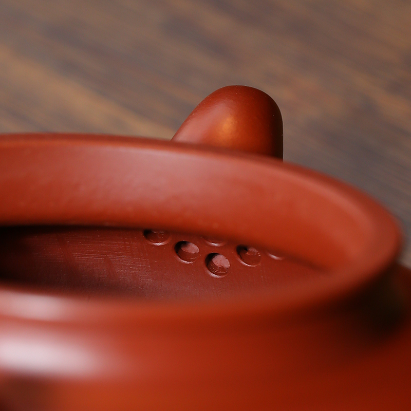 京东京造宜兴紫砂壶 原矿朱泥 手工茶壶泡茶壶功夫茶具 朱泥仿古壶 210ml