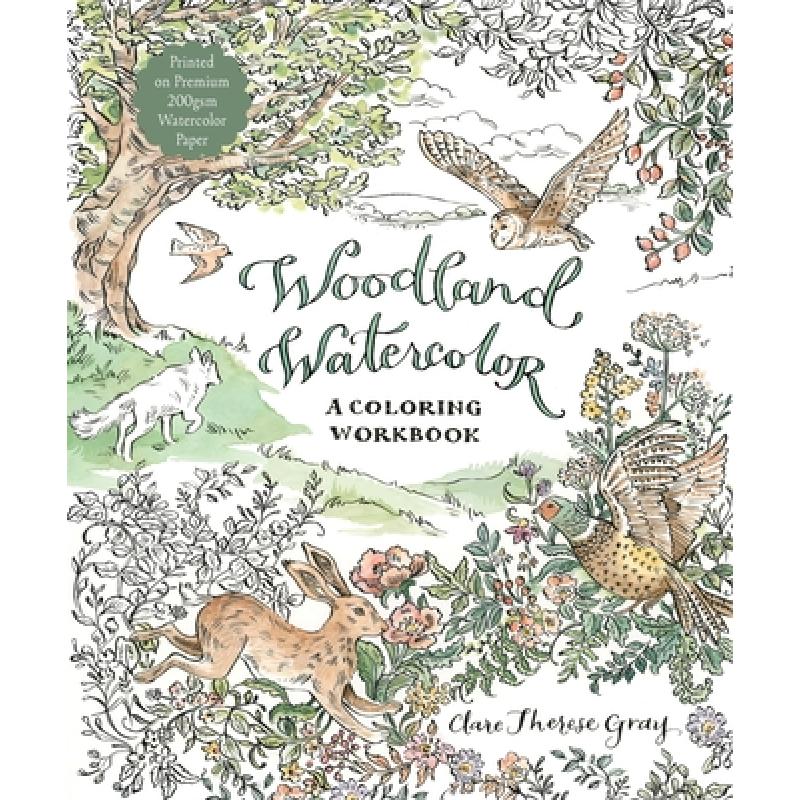 预订 Whimsical Woodland Watercolor: 30 Forest-Ins...