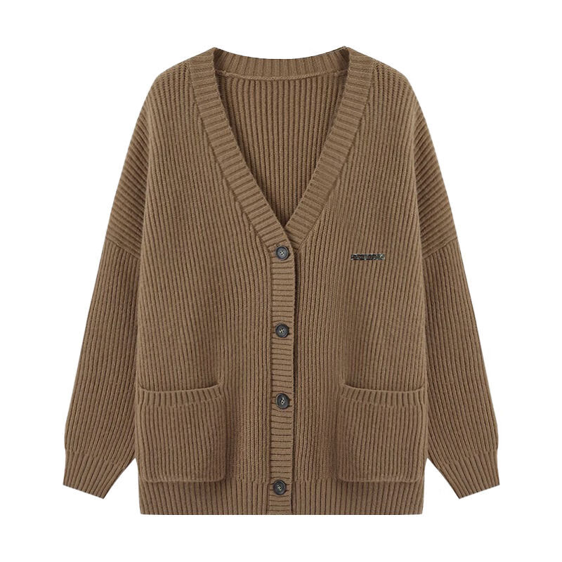 铭汇通kingprince开衫king prince秋新宽松休闲v领开衫毛衣慵懒学院风