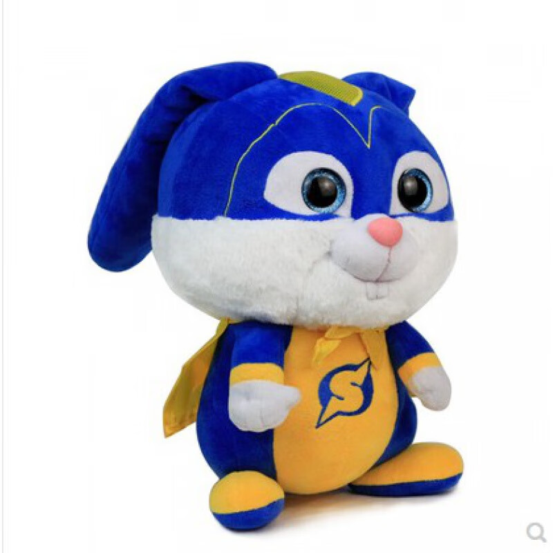 爱宠大机密兔子fictus毛绒公仔玩具玩偶雪球小白蓝队长 白色 30厘米