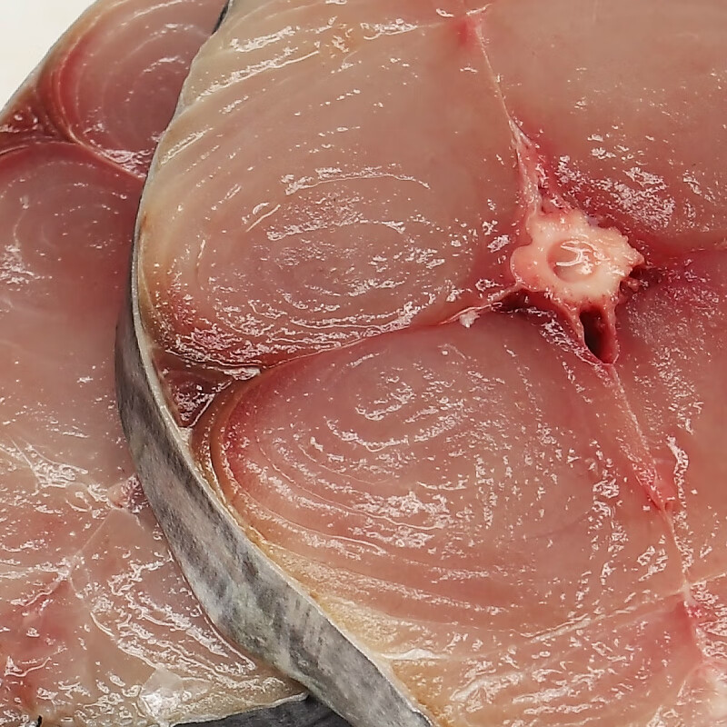 述宝海南特产海鲜新鲜马鲛鱼切片深海生鲜中段鱼肉原味冷冻过年货礼盒 原味不腌制 500g 2袋