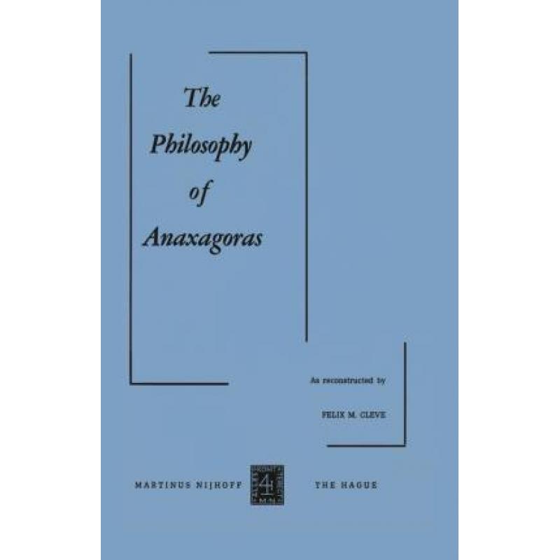 预订 The Philosophy of Anaxagoras