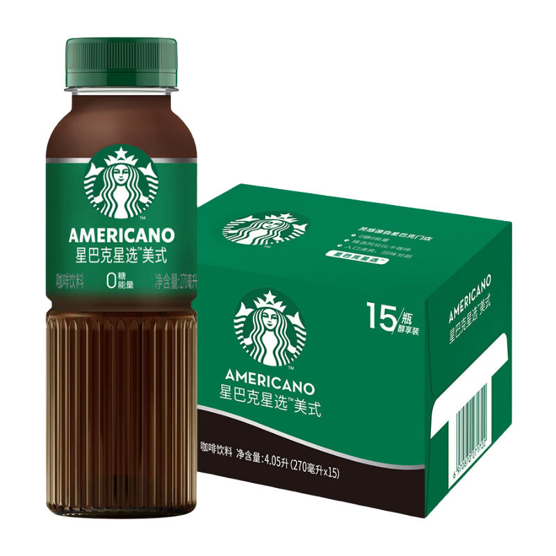 STARBUCKS/�ǰͿ� ��ѡ���� ���� 270ml ��ʽ 15ƿ 125Ԫ
