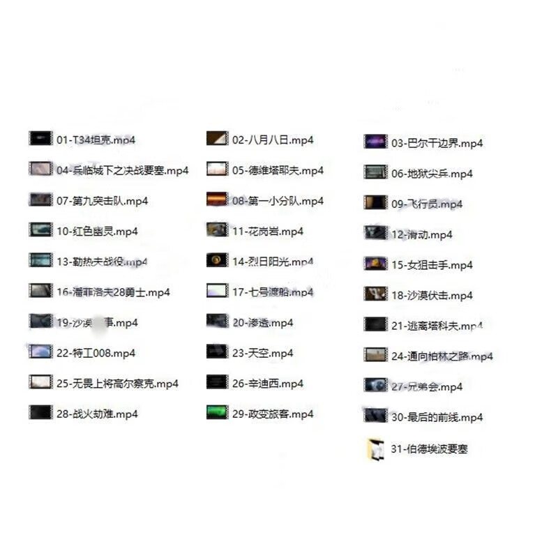 法玛奇俄罗斯战战争高票房电影1080P超清MP4优盘电视车载通用U盘 64G