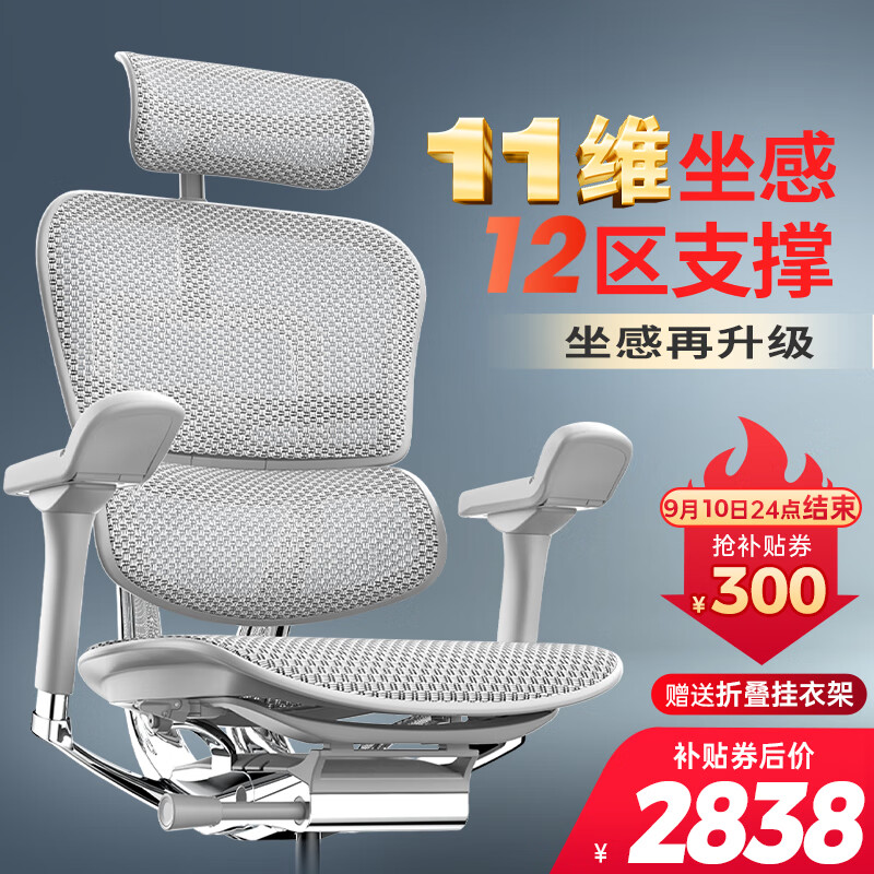保友办公家具（Ergonor） 金豪e 2代高端人体工学椅 电脑椅子 办公椅家用电竞椅老板椅座椅 银白(Q4.0)美国网 精英版高性价比高么？