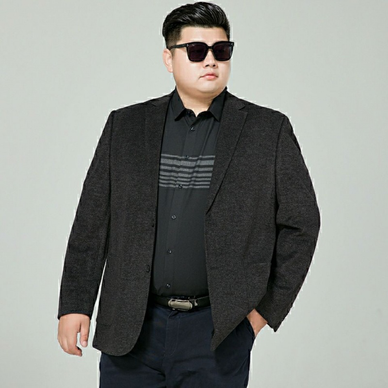 hkcz 西服胖子西装加肥加大码男装修身型男秋冬休闲西装胖子休闲商务