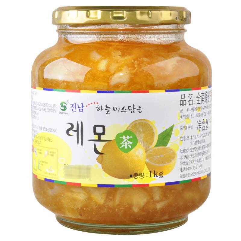 全南蜂蜜柚子茶 冲饮 韩国进口 原装浓缩冲调饮料店专用瓶装 柠檬蜂蜜