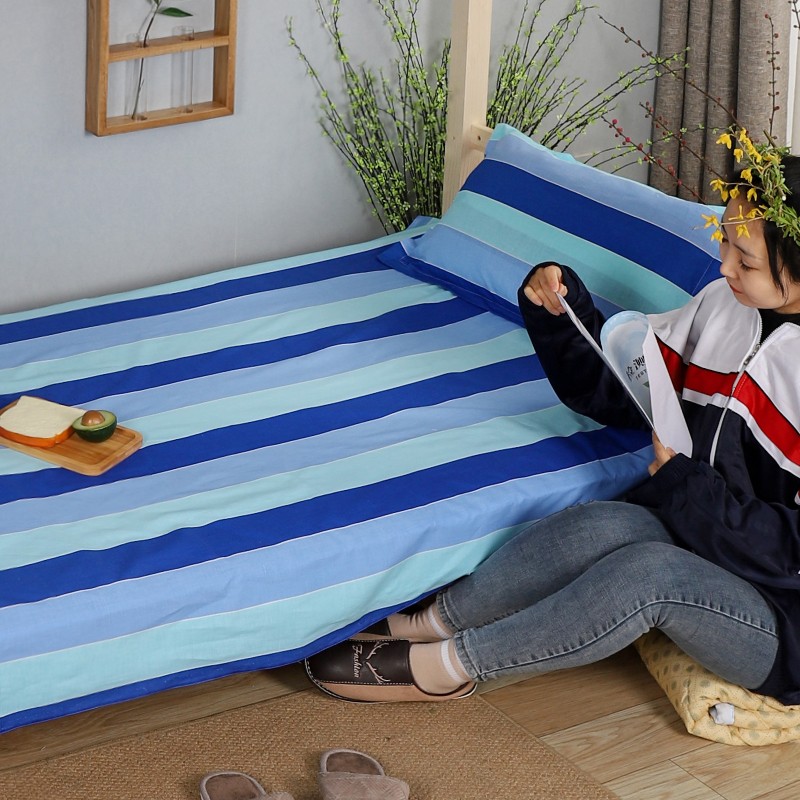 柳伊(liuei) 学生床单纯棉单人床学校寝室单件被单大学宿舍全棉布单子