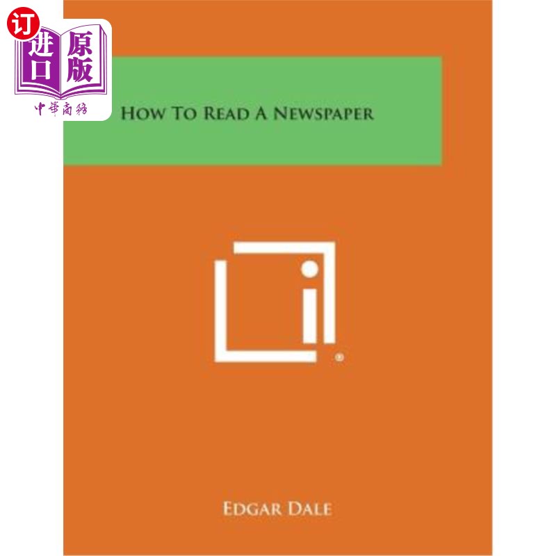 海外直订how to read a newspaper 如何读报