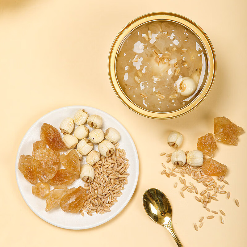 颜如耳即食鲜炖银耳羹 燕麦莲子口味速食轻食代餐 银耳莲子羹 白木耳 燕麦莲子口味 260g*6碗/箱