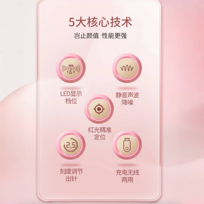 赫司（HESI）面部美容仪水光自打仪器微针导入仪美容院专用仪器电动纳米微晶水光精华原液导入家用女友生日礼物 [旗舰款]微晶/水光二合一*智能微晶仪+10套耗材