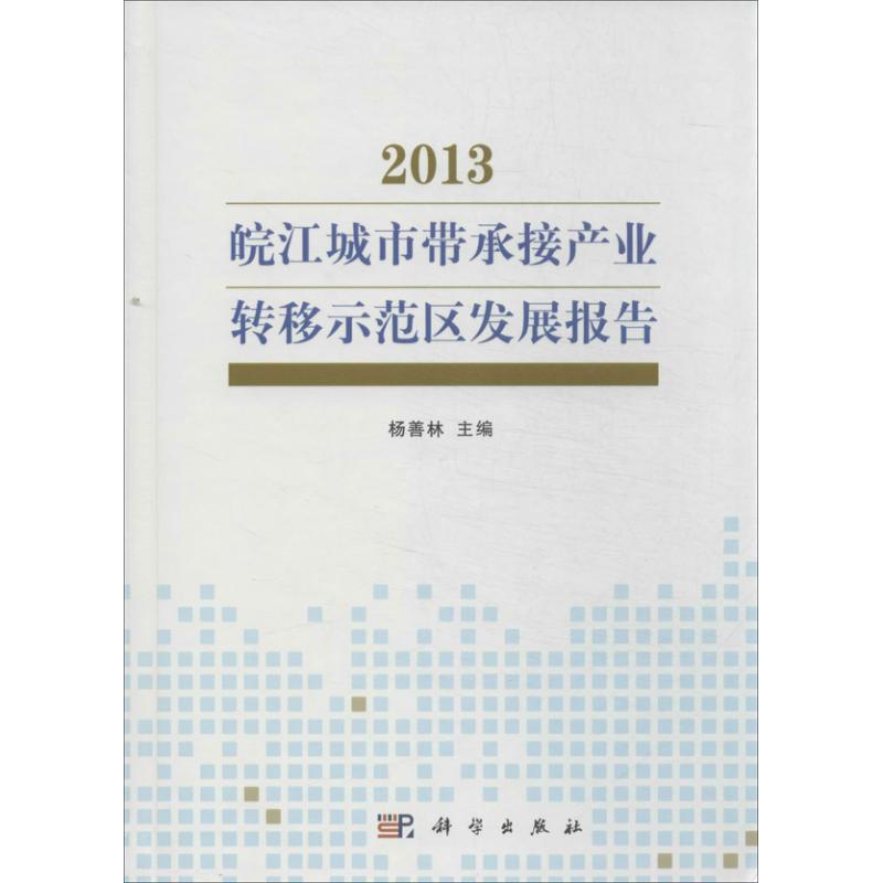 皖江城市带承接产业转移示范区发展报告 杨善林 编 作 书籍