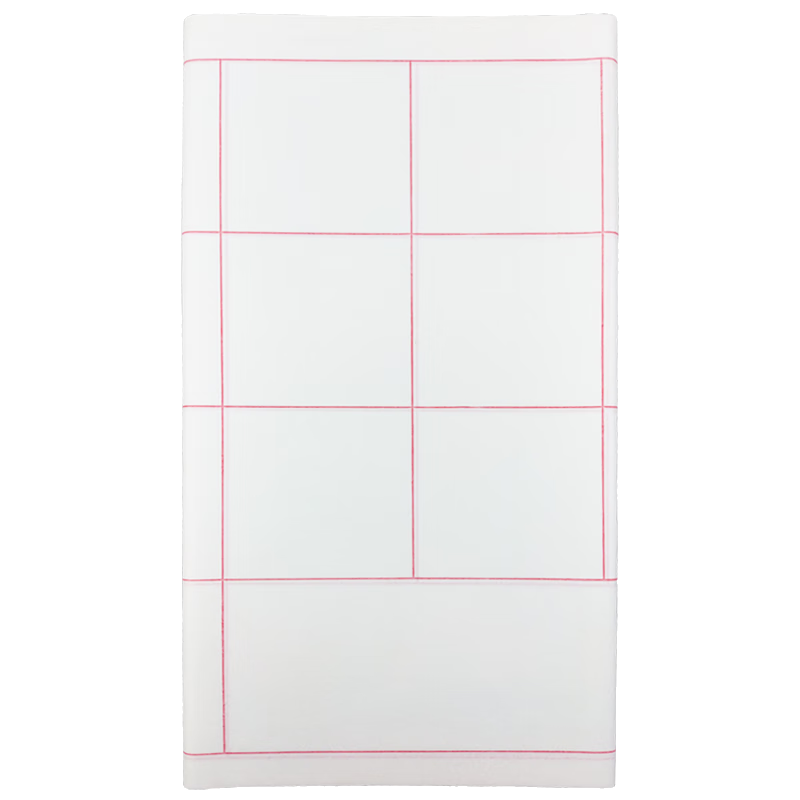 芬尚 文房四寶之宣紙 毛筆書(shū)法用方格宣紙 書(shū)法等級(jí)考試用紙生宣紙 四尺三開(kāi)20格 格寬10cm 69*46cm