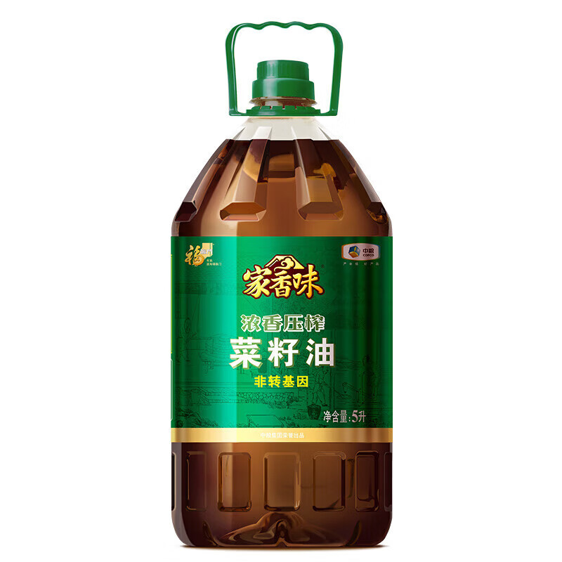 福临门浓香压榨菜籽油5l 食用油 中粮福临门 出品年货